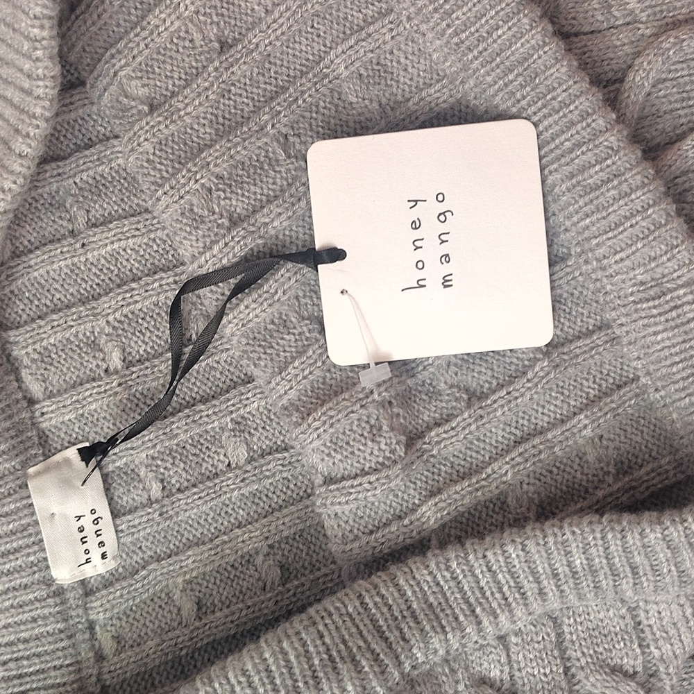 Gray Cable Knit Tube Top HONEY 🍯 🍯 🍯 MANGO 🥭🥭🥭🥭🥭 - Picture 6 of 13
